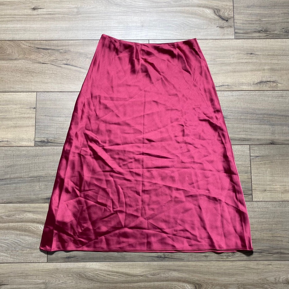 Club Monaco Women's Trycia 90s Inspired Slip Skirt Size‎ 0 Pink - Picture 12 of 14
